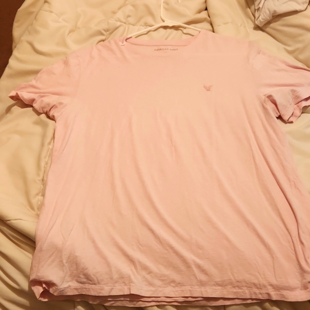 Large Pink American Eagle Mens T Shirt